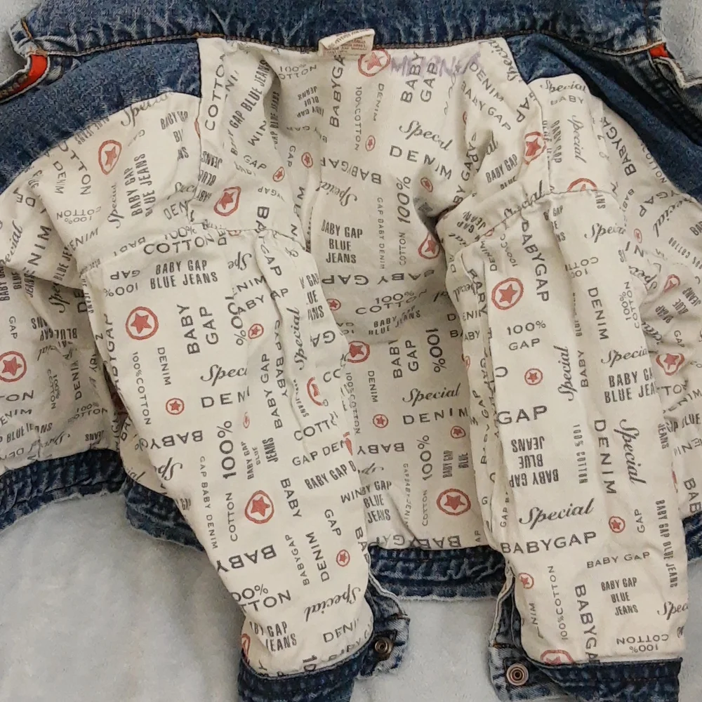 Baby Gap Original Special Edition Legendary Denim Zip Up Jacket VTG 12-24 mos
